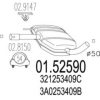VW 321253409C Middle Silencer